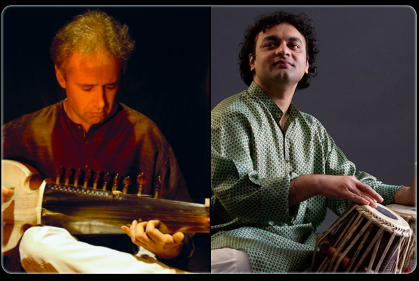 Adrian McNeil (sarod) Aneesh Pradhan (tabla)